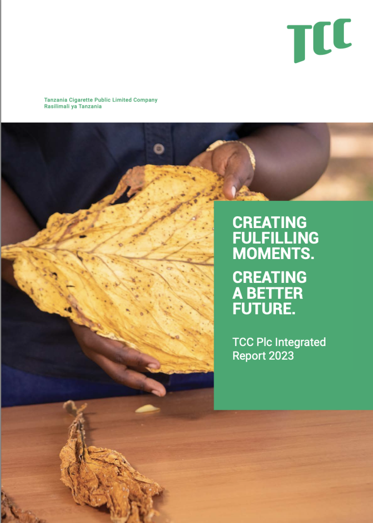 Cover Annual report 2023 designed by Dutch Tembo